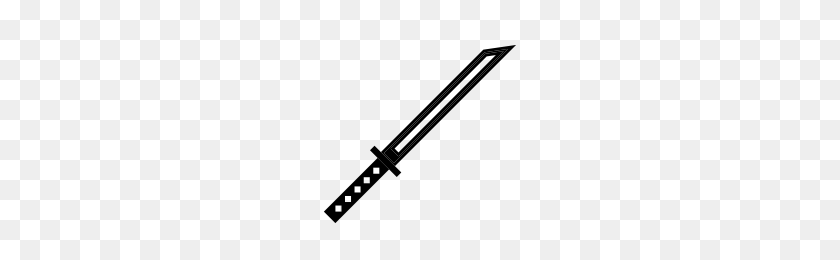 200x200 Sword Icons Noun Project - Ninja Sword PNG