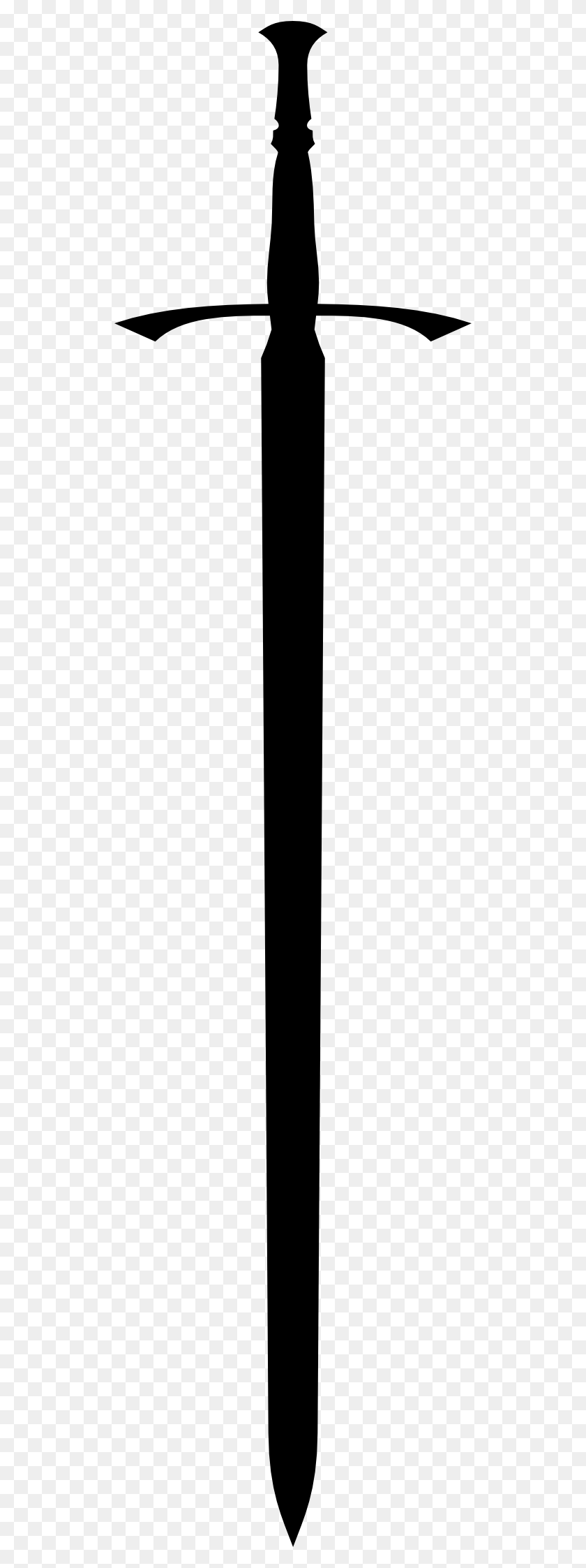 512x2186 Sword Png Black And White Transparent Sword Black And White - Sword Vector PNG