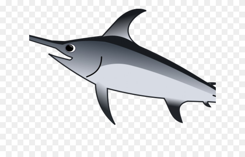 640x480 Swordfish Clipart Sawfish - Marlin Clipart
