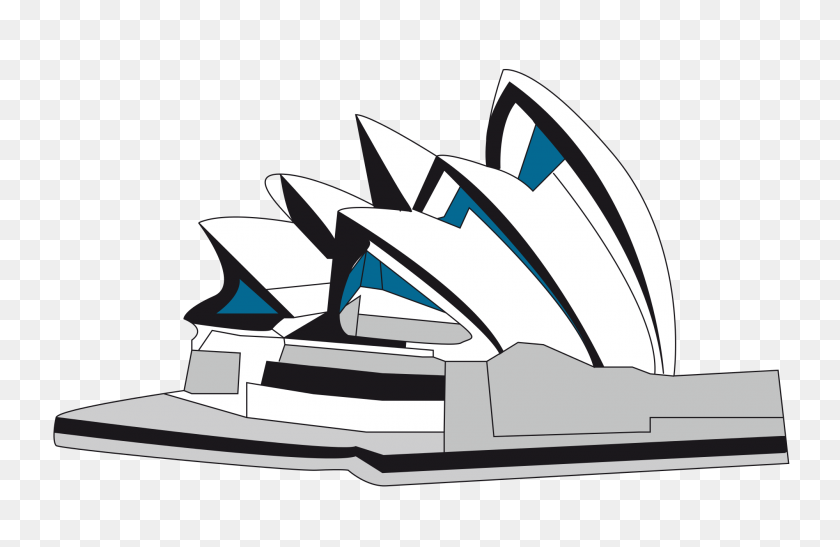 2000x1250 Сиднейский Оперный Театр Клипарт Сиднейский Оперный Театр Вектор - Дом Живопись Клипарт