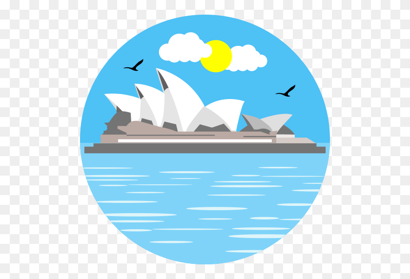 512x512 Sydney Opera House, Travel, Building Icon With Png And Vector - Sydney Opera House Clipart