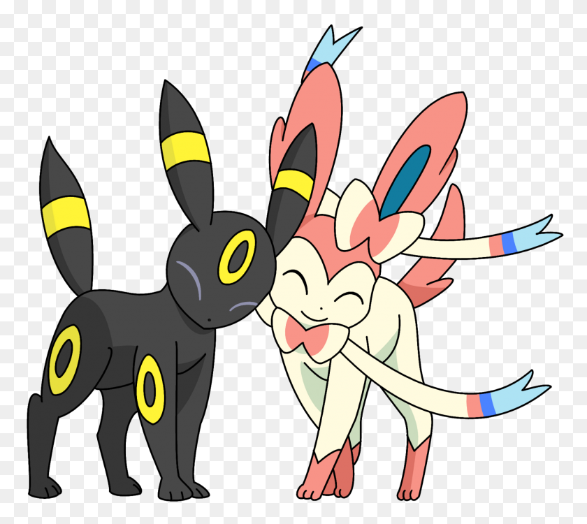 1846x1635 Sylveon And Umbreon On Scratch - Sylveon PNG
