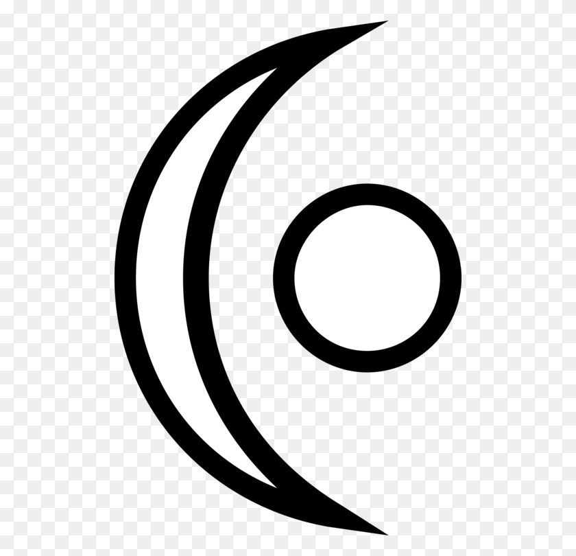 506x750 Symbol Crescent Circle Drawing - Crescent Clipart