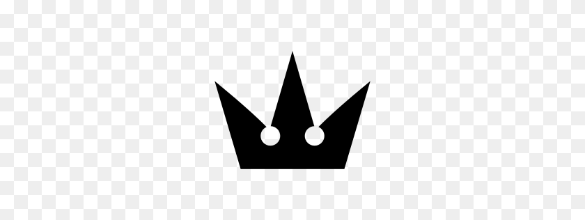 256x256 Symbol Crown - Black Crown PNG