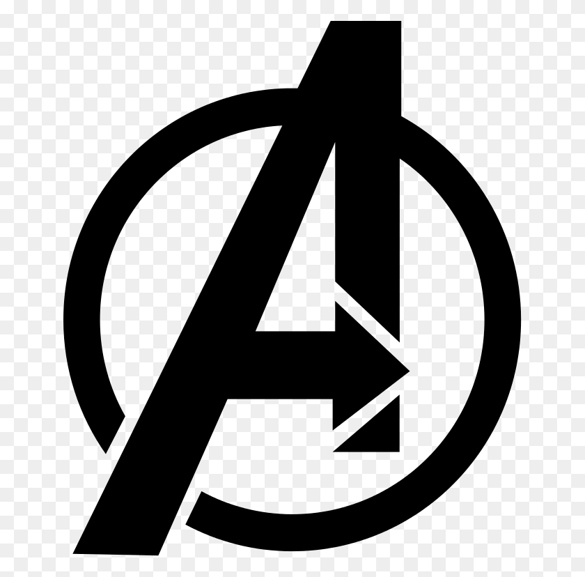 658x768 Symbol From Marvel's The Avengers Logo - White Instagram PNG