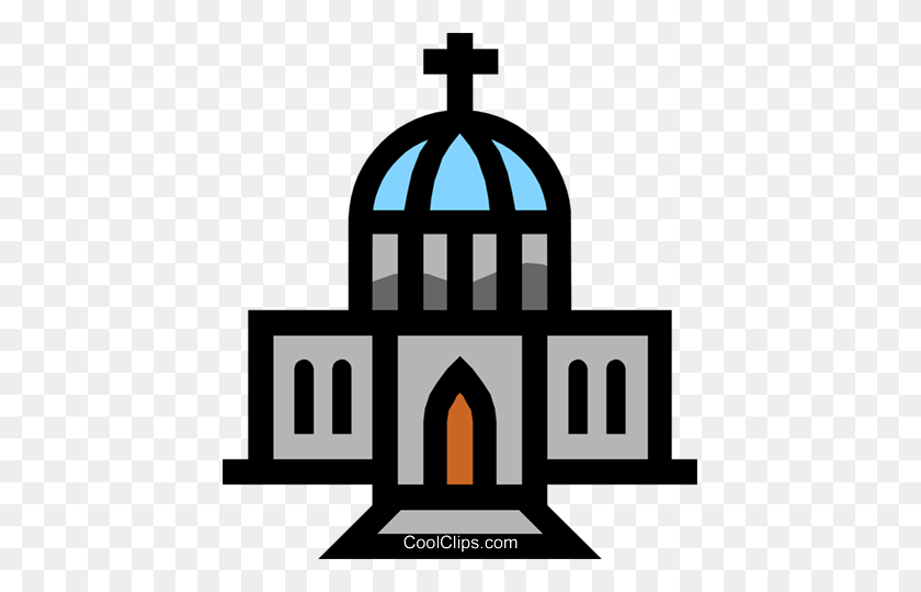 433x480 Símbolo De Una Iglesia Libre De Regalías Imágenes Prediseñadas De Vector Ilustración - Misión Clipart