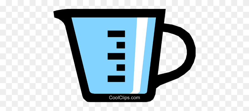480x314 Symbol Of A Measuring Cup Royalty Free Vector Clip Art - Measuring Cup Clipart