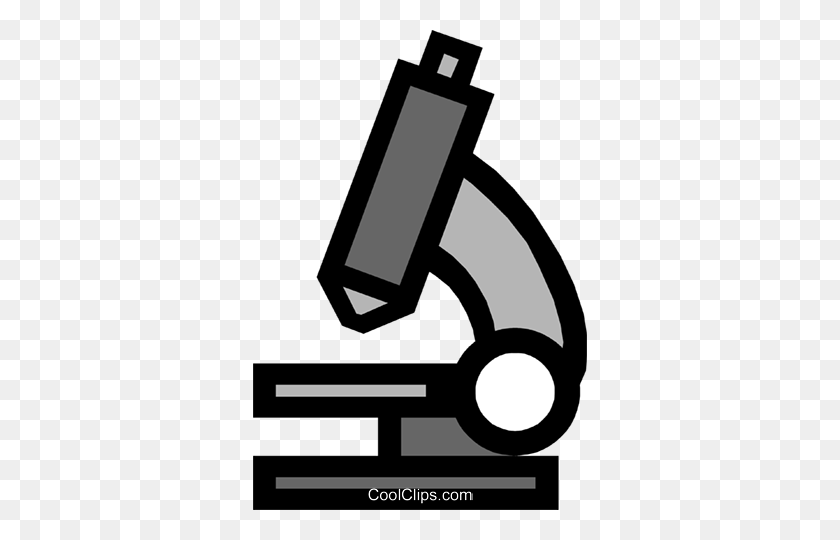 334x480 Symbol Of A Microscope Royalty Free Vector Clip Art Illustration - Microscope Clipart