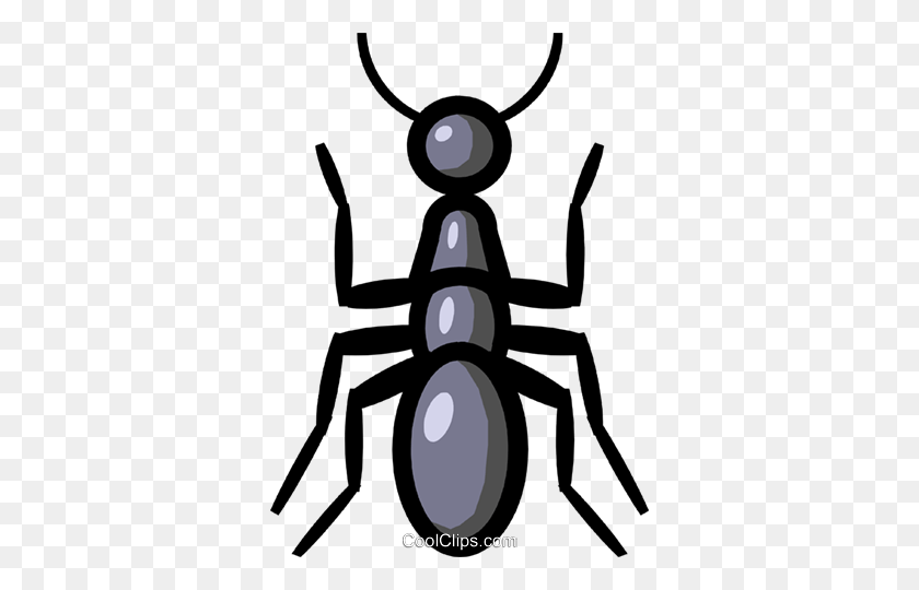 346x480 Symbol Of An Ant Royalty Free Vector Clip Art Illustration - Free Ant Clipart