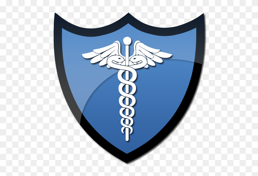 512x512 Symbol Of Caduceus On A Shield Clipart Image - Shield Clipart PNG