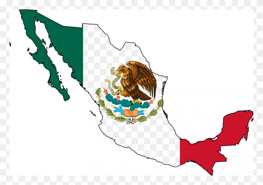 1600x1088 Символы Змеи В Мексиканском Флаге Клипарт - Мексиканский Кактус Клипарт