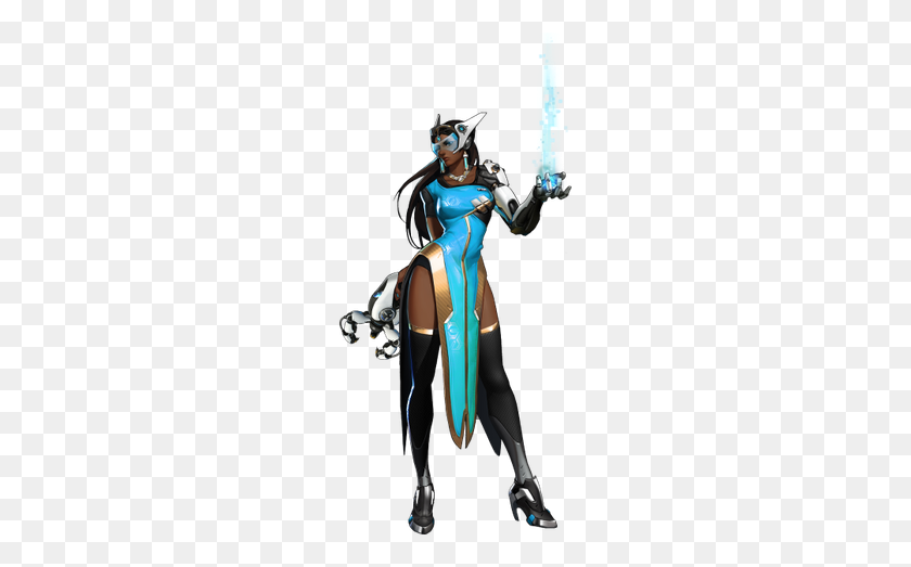 214x463 Symmetra - Overwatch Characters PNG