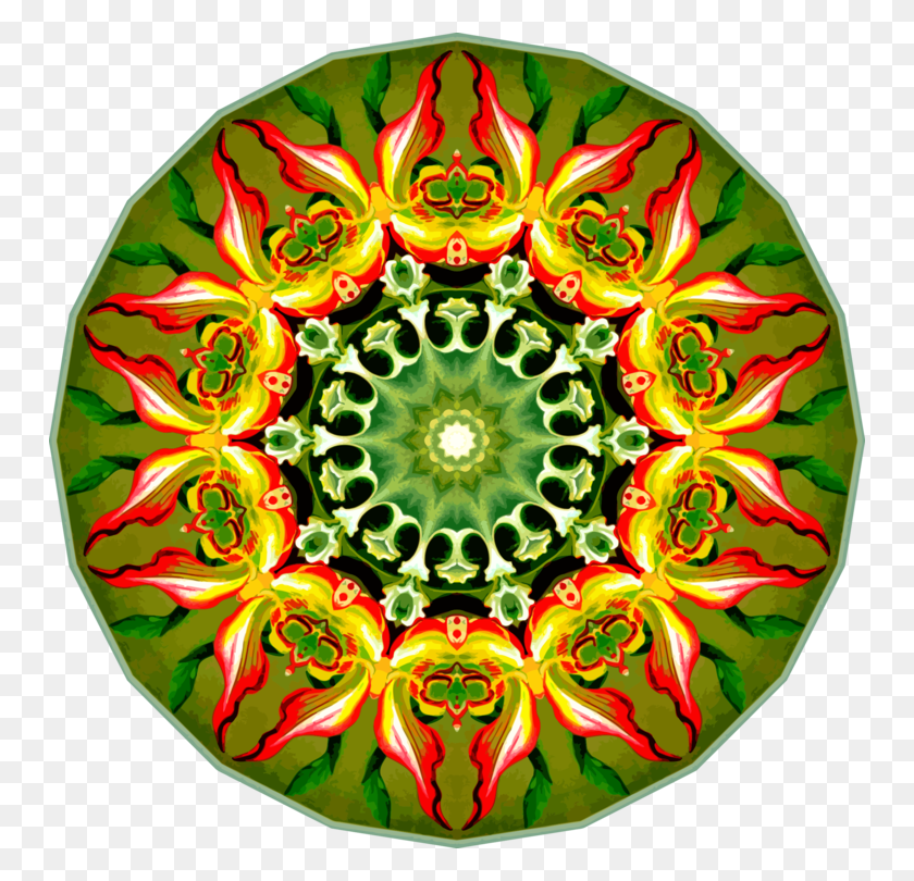 750x750 Symmetry Kaleidoscope Christmas Ornament Flower Christmas Day Free - Kaleidoscope Clipart