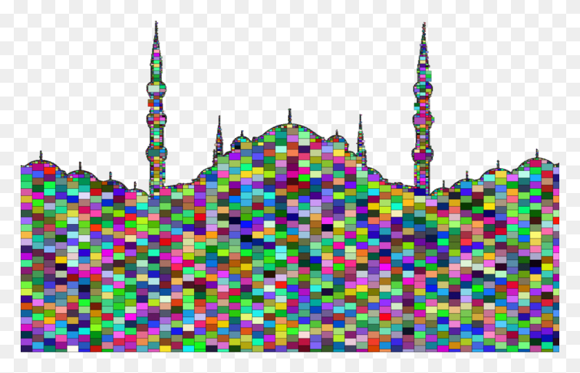 1215x750 Árbol De Simetría - Clipart De Mosaico