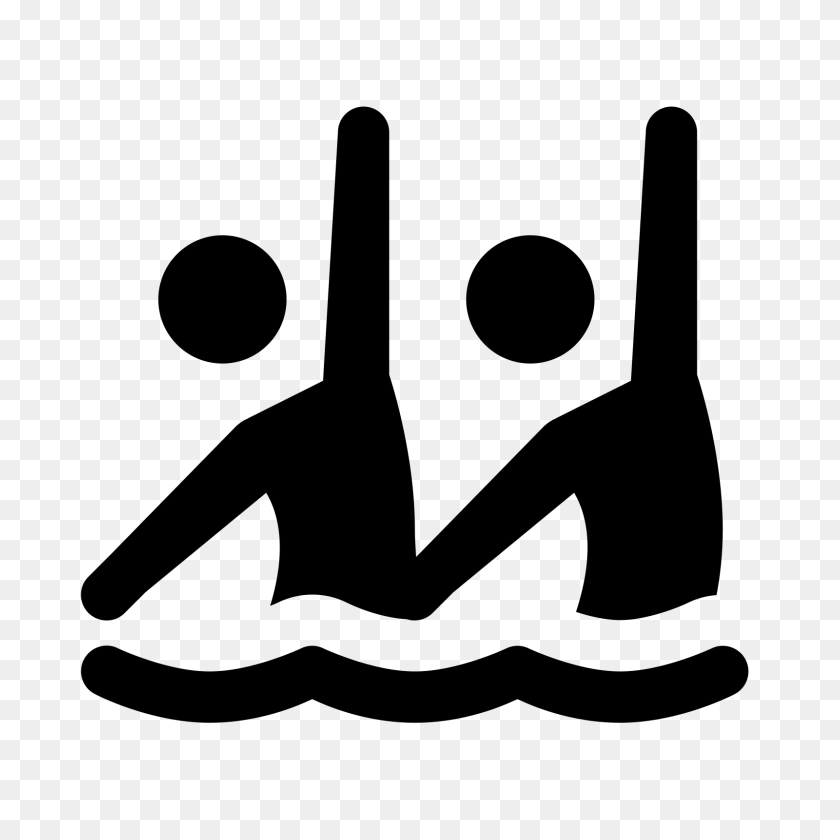1600x1600 Synchronised Swimming Icon - Swimming PNG