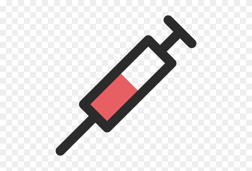 512x512 Syringe Colored Stroke Icon - Syringe PNG