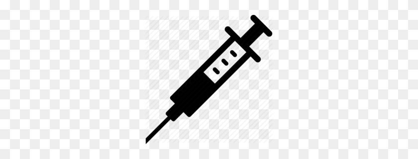 260x260 Syringe Needle Clipart - Needle Clipart Black And White