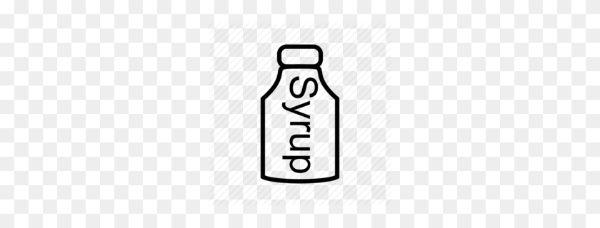 260x260 Syrup Bottle In Color Clipart - Syrup Clipart