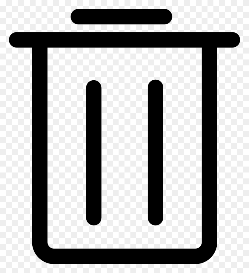 890x980 System Garbage Can Png Icon Free Download - Garbage Can PNG