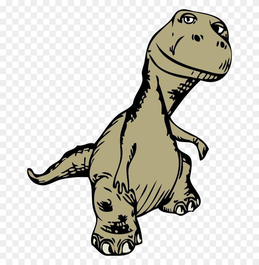 664x800 T Rex Dinosaur Clip Art - T Rex Clipart