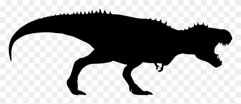 981x380 T Rex Dinosaur Silhouette Clip Art - Tyrannosaurus Clipart