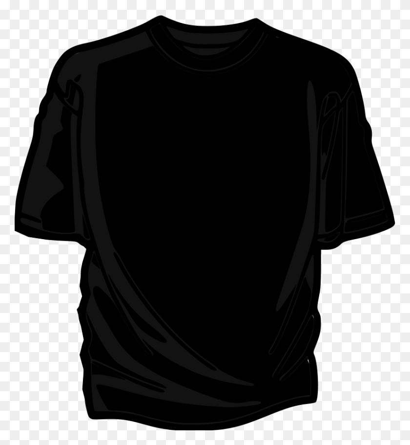 825x900 Футболка Черный Png Клипартов Для Интернета - Рубашка Клипарт Png