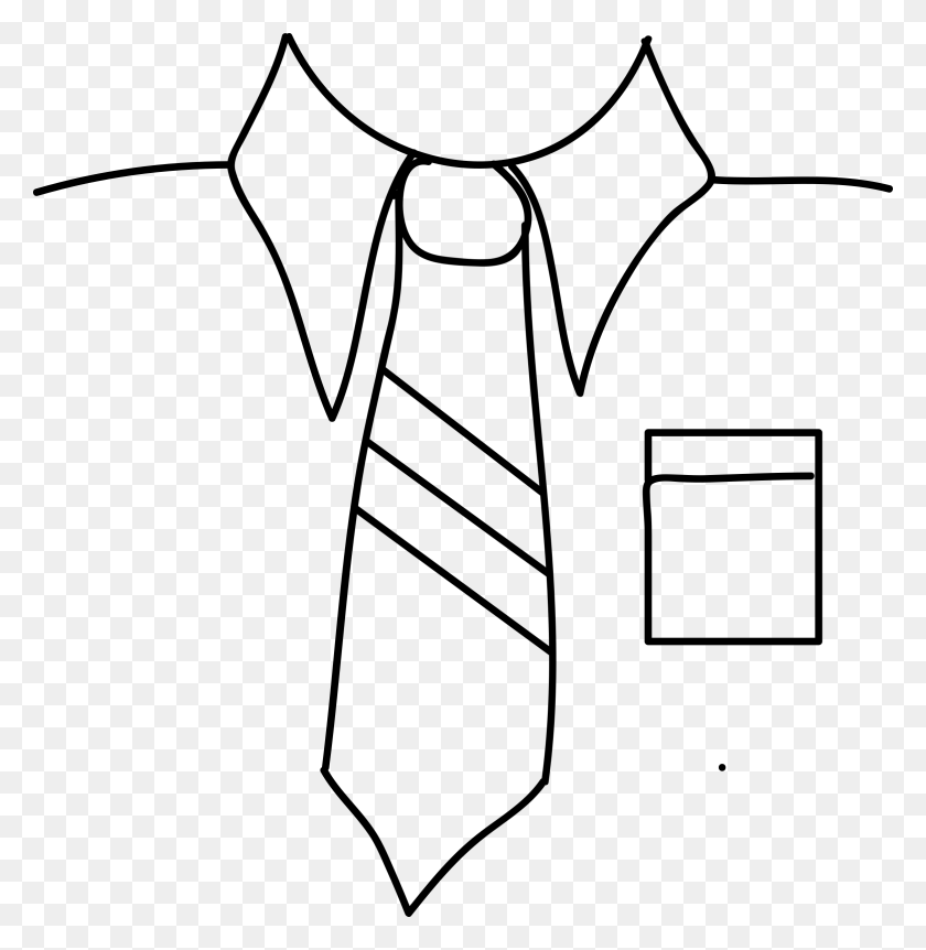 2334x2400 T Shirt Bow Tie Necktie Clip Art - Black Shirt Clipart
