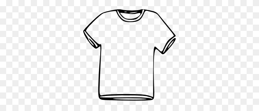 300x300 T Shirt Cartoon Cliparts - White Shirt Clipart