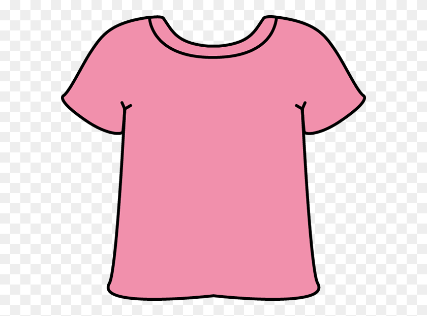 600x562 T Shirt Clip Art - Pink Shirt Clipart