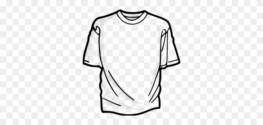 312x340 T Shirt Clothing Drawing Silhouette - Camisa Clipart