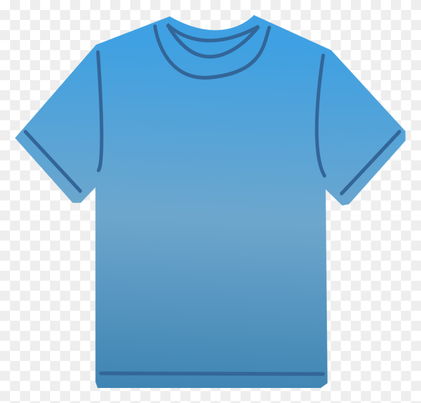 958x915 T Shirt Free Stock Photo Illustration Of A Blank Blue T Shirt - Supreme Clipart