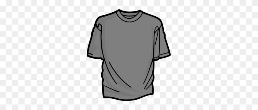 273x298 T Shirt Gray Clip Art - Black T Shirt Clipart