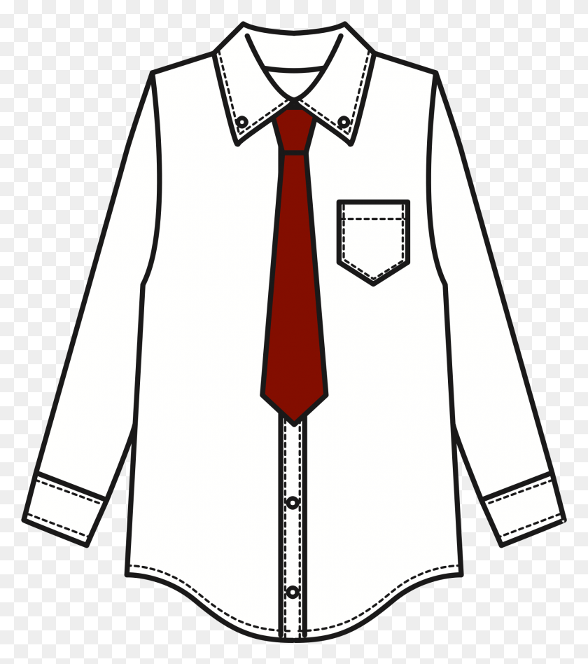1693x1929 T Shirt Necktie Tie Clip Clip Art - Black Shirt Clipart