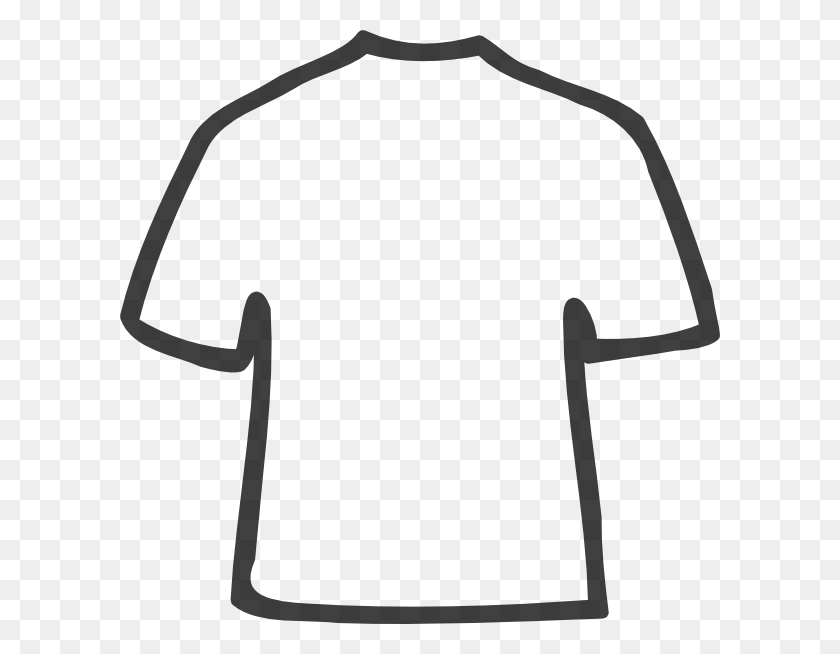 600x594 T Shirt Outline Clip Art - Shirt And Pants Clipart