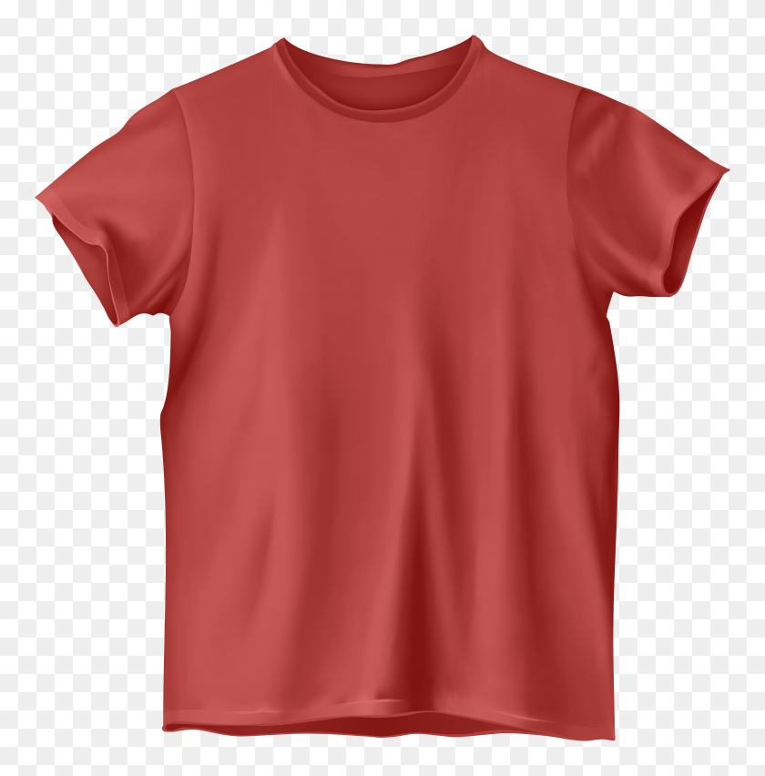 5902x6000 Футболка Мода Бесплатная Векторная Графика - Красная Рубашка Клипарт