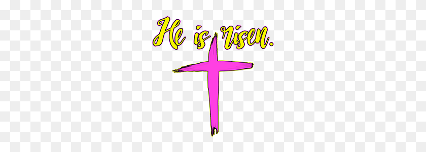 240x240 Футболки Он Воскрес Розовый Крест Христианский Иисус Бог Господь Библия - Он Воскрес Png
