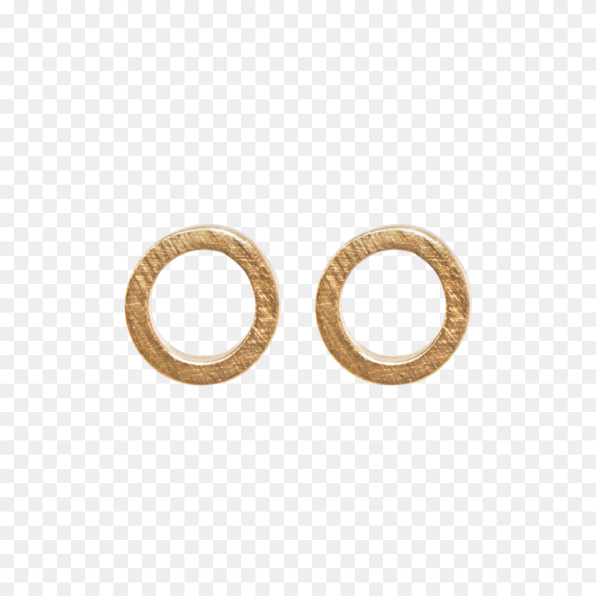 1000x1000 Tabitha Circle Mini Earring Gold Plating - Gold Circle PNG