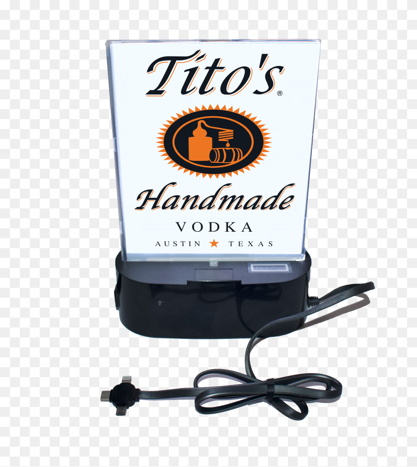2900x3276 Table Charger - Titos Vodka Logo PNG
