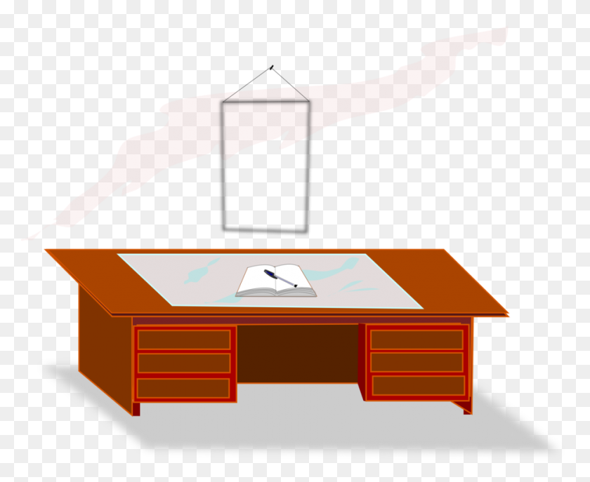 932x750 Table Desk Office School Education - Office Desk Clipart