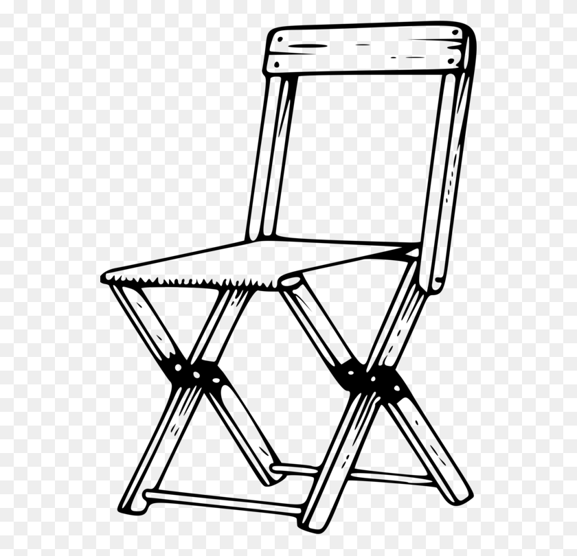 548x750 Table Folding Chair Camping Furniture - Sofa Clipart Black And White