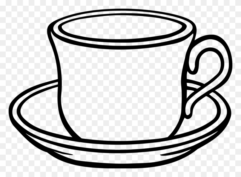 1047x750 Столовое Стекло Кофейное Блюдце Чашка - Чашка Чая И Блюдце Клипарт