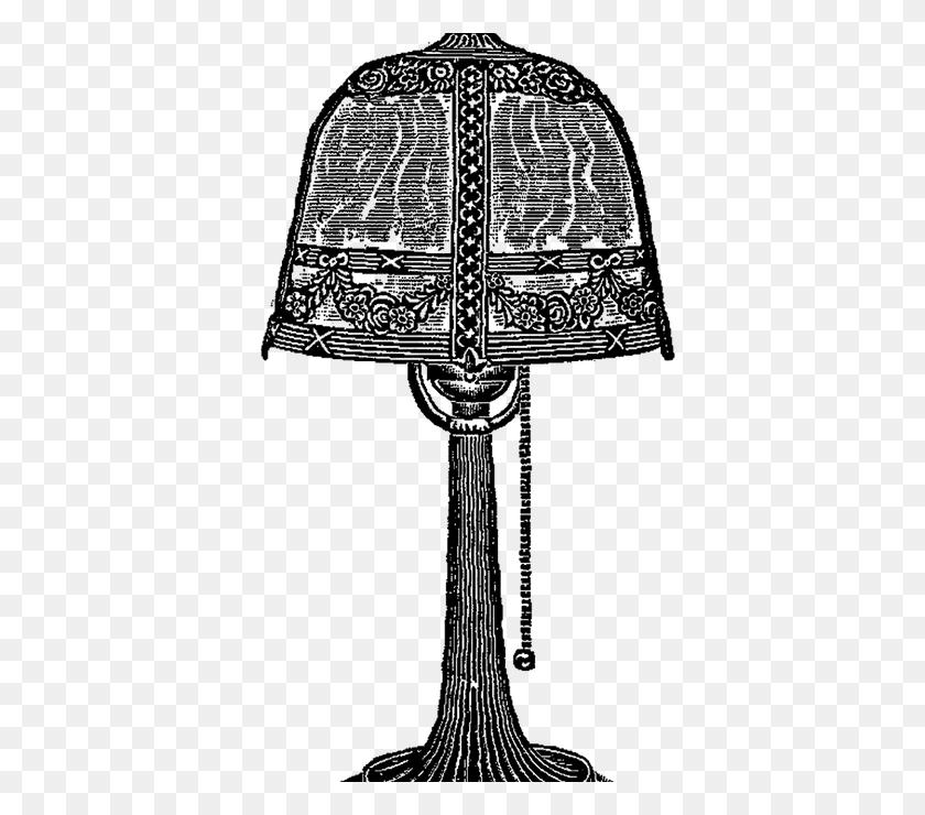 680x680 Table Lamp Free Images At Clkercom Vector Clip Art, Old Table Lamp - Art Nouveau Clipart