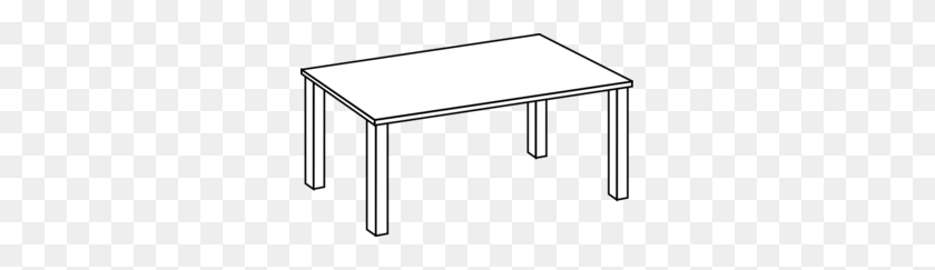 299x183 Table Line Art Clip Art - Table Black And White Clipart