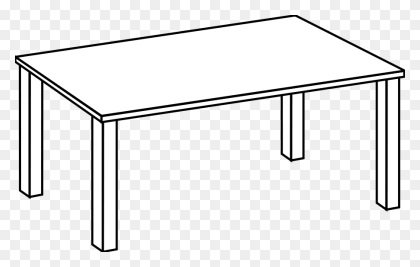 900x548 Table Line Art Png Clip Arts For Web - Table Clipart PNG