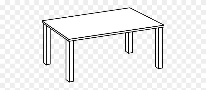 500x308 Table Line Art Vector Clip Art - Picnic Table Clipart