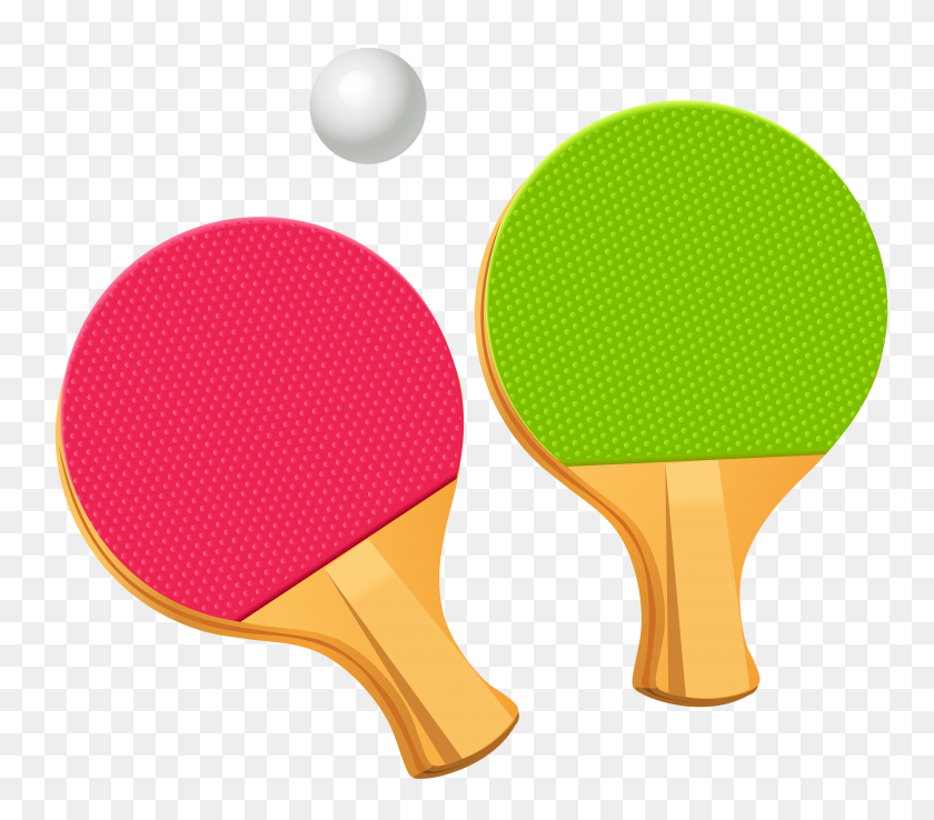 5066x4409 Table Tennis Ping Pong Paddles Png Vector Gallery - Ping Pong Table Clip Art