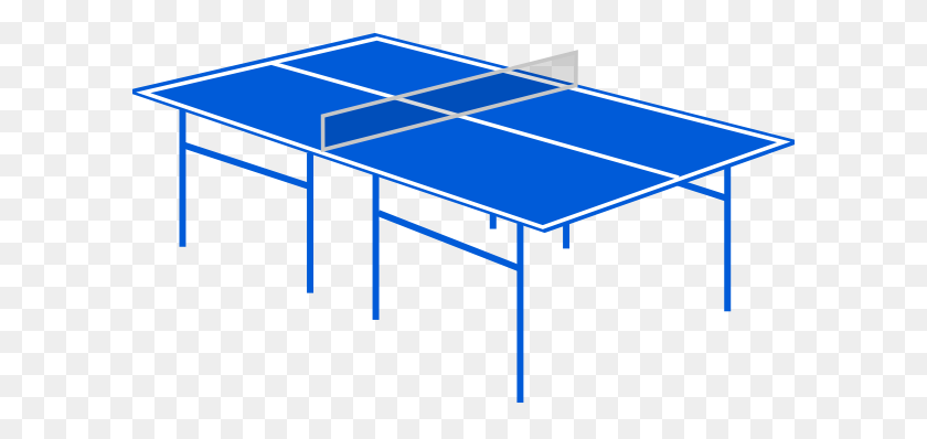 600x338 Table Tennis Table Clip Art - Ping Pong Paddle Clipart