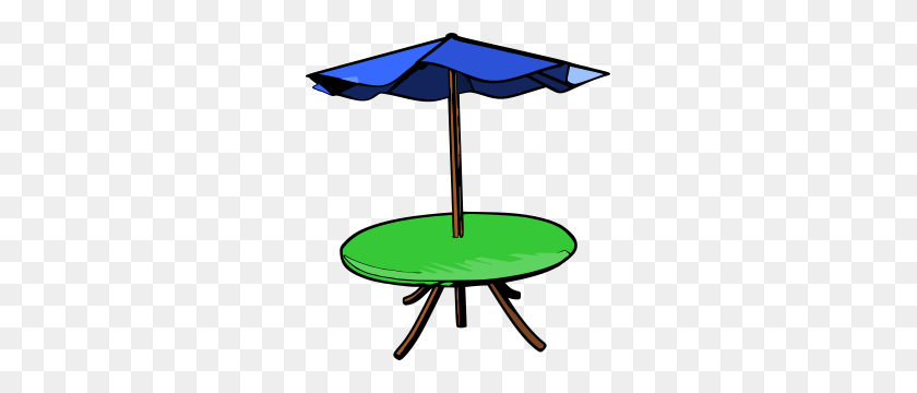 279x300 Table Umbrella Png Clip Arts For Web - Table Clipart PNG