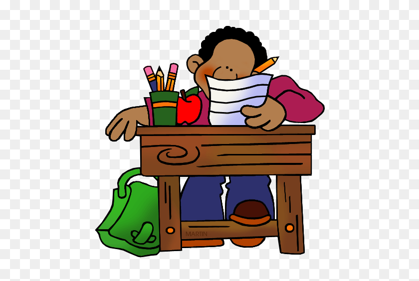 488x504 Table Work Cliparts - Student Working At Desk Clipart