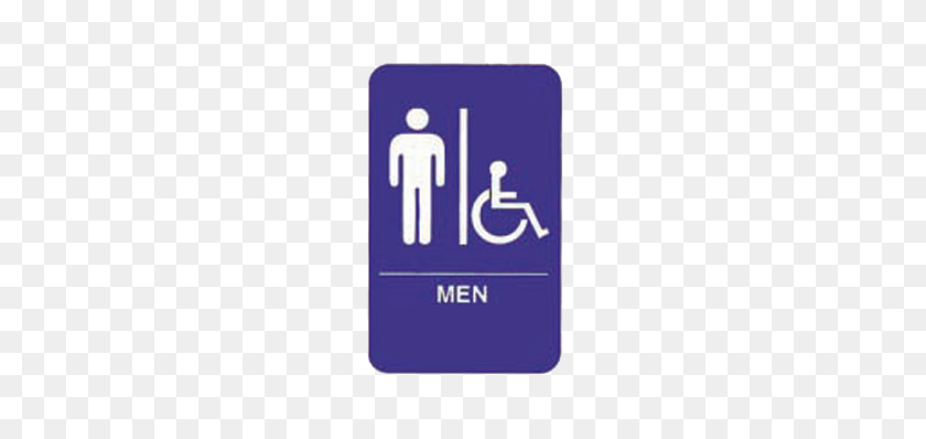 376x338 Tablecraft Men's Bathroom Signs - Bathroom Sign PNG